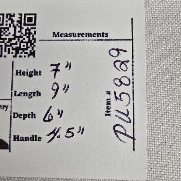 Junior Drake Metallic Gold Studded Leather Trimmed Blue Denim Purse - Picture 9 of 9